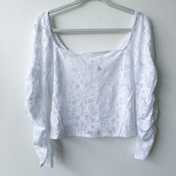 NWOT Free People In Rotation Layering Top Size Large Color White - Picture 3 of 8